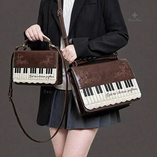 Vintage Piano Ita Bag β Y2K Aesthetic Crossbody & Shoulder Handbag for Women