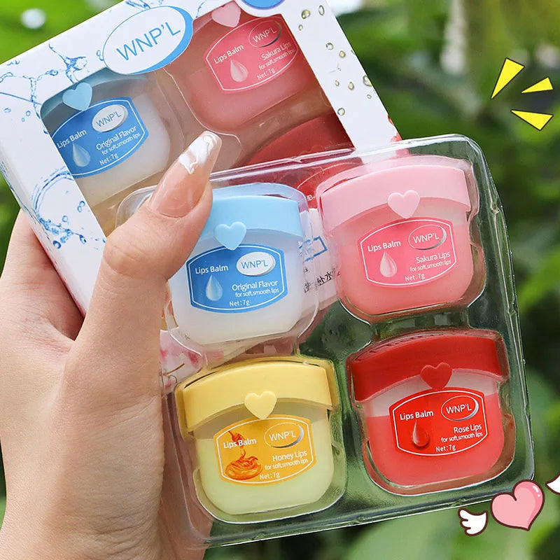 Moisturizing Lip Balm Set | 4/6/8pcs Natural Plant-Based Anti-Cracking Lip Care