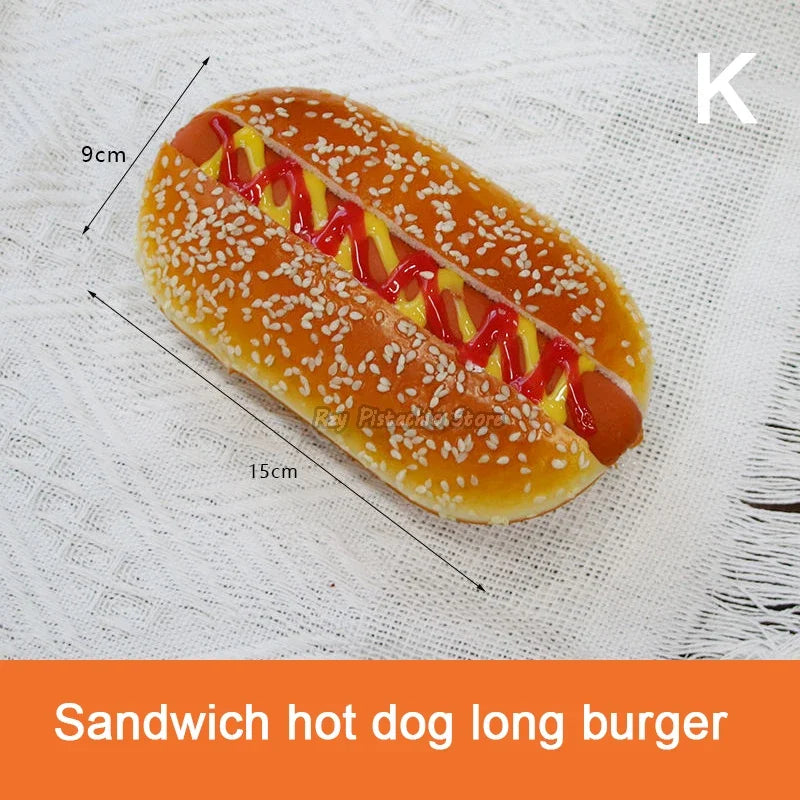 Kids Simulation Food Kitchen Toy Set | Pretend Play Cooking Bread, Hamburger & Hot Dog Bakery Toys for Girls