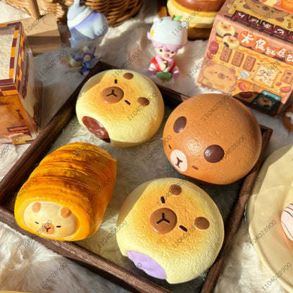 Capybara Bakery Squishy Toy | Slow Rising Stress Relief Squeeze Gift
