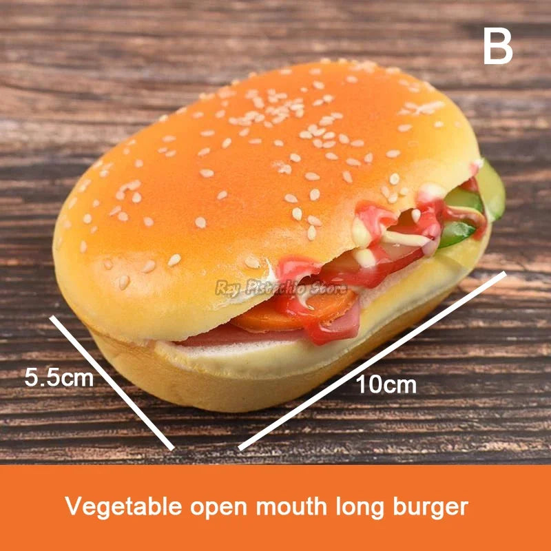 Kids Simulation Food Kitchen Toy Set | Pretend Play Cooking Bread, Hamburger & Hot Dog Bakery Toys for Girls