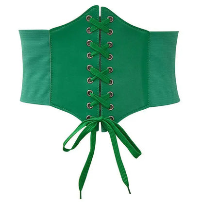Women's Elastic Wide Waistband – Slimming Shirt Corset Belt for External Wear