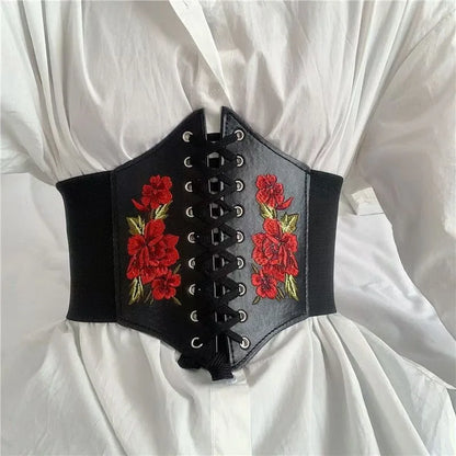 Women's Elastic Wide Waistband – Slimming Shirt Corset Belt for External Wear
