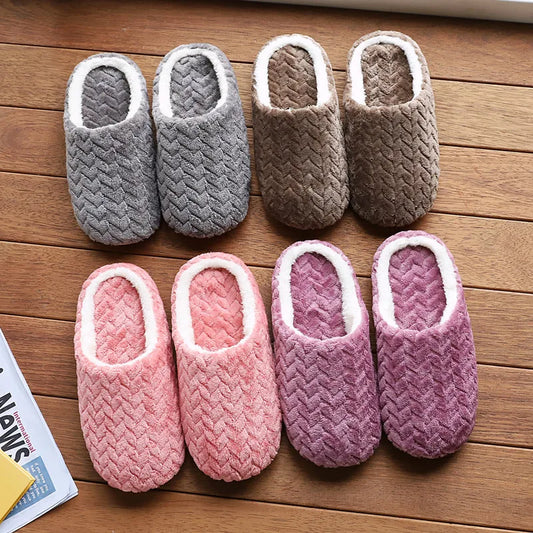Fluffy Unisex Indoor Slippers – Soft Lightweight Anti-Slip House Slides