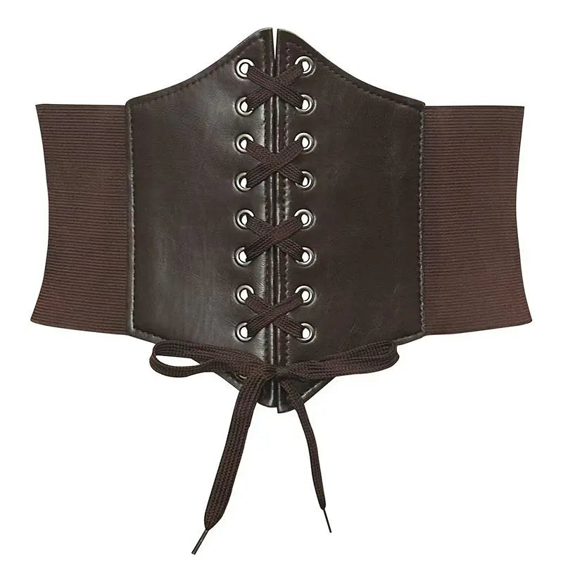 Women's Elastic Wide Waistband – Slimming Shirt Corset Belt for External Wear