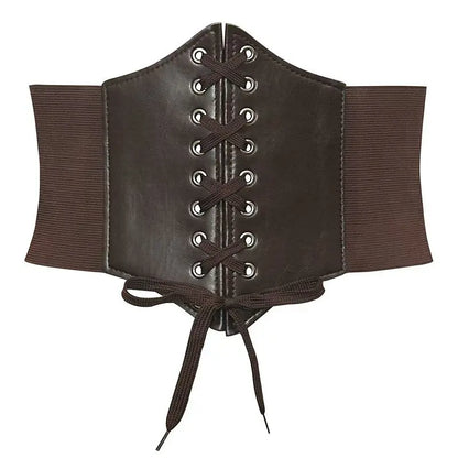 Women's Elastic Wide Waistband – Slimming Shirt Corset Belt for External Wear