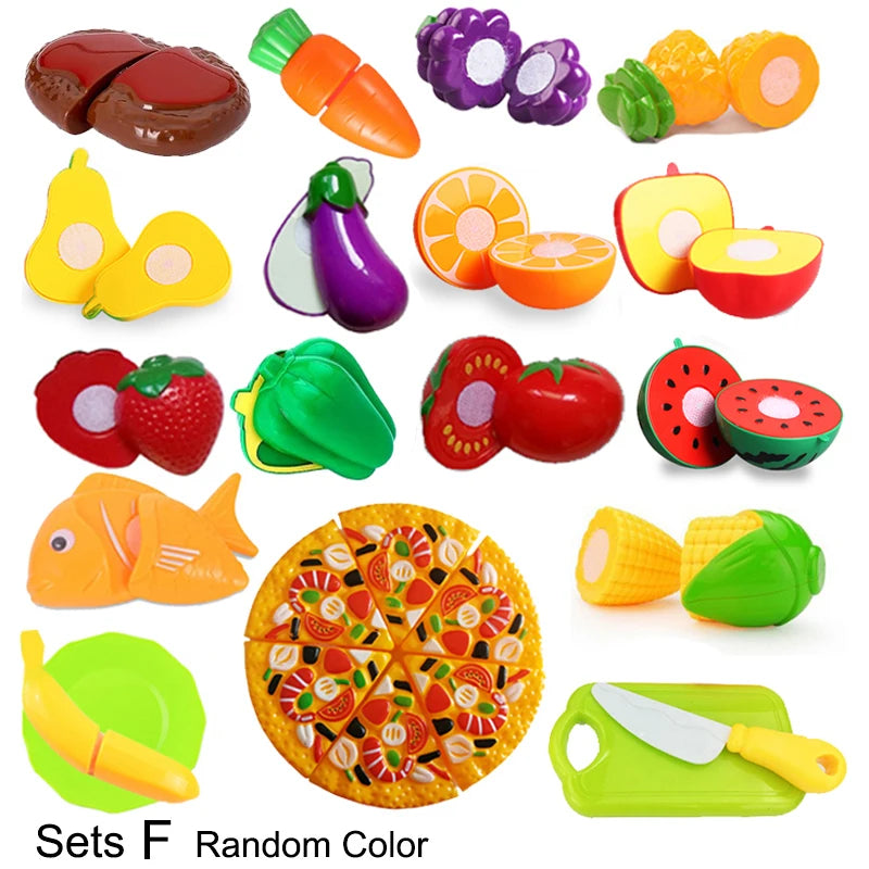 Kids Pizza Party Toy Play Set | Slice & Serve Pretend Play Food with Plastic Kitchen Playset