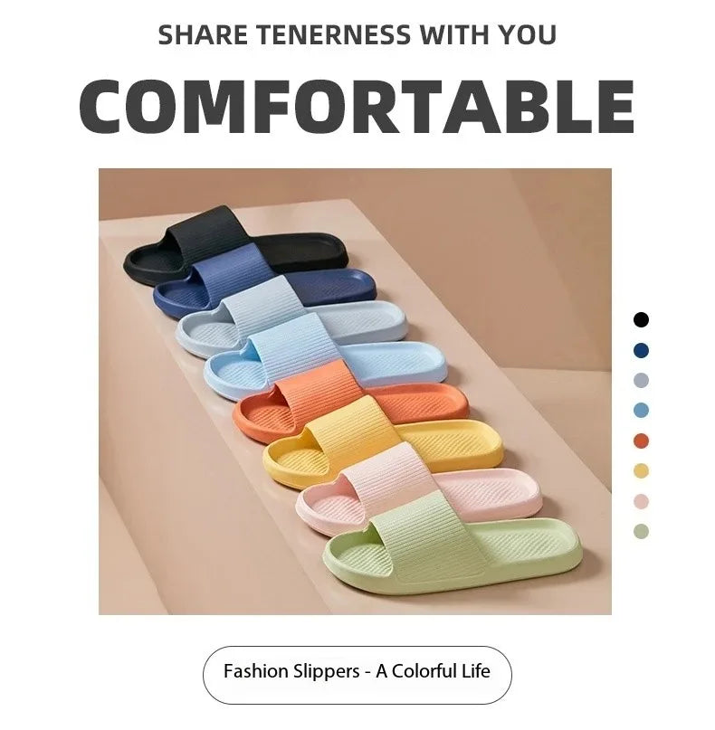 EVA Massage Shower Slides – Waterproof Non-Slip Bathroom Slippers for Women & Men