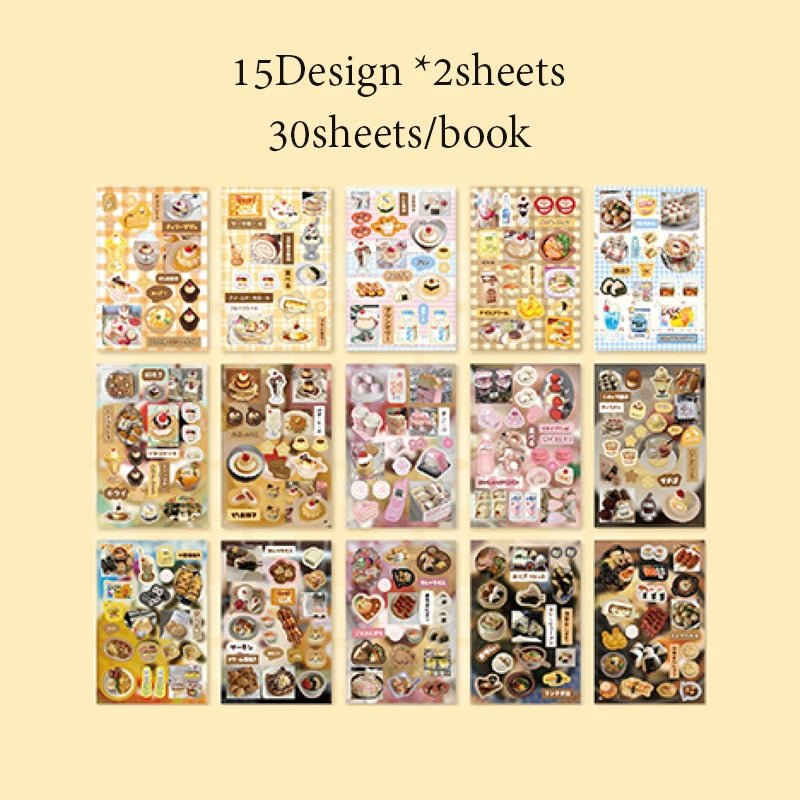 Mr. Paper Vintage Gallery Sticker Book | 30 Sheets DIY Scrapbook & Journaling
