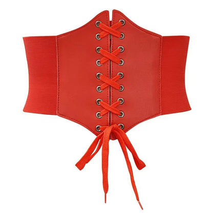 Women's Elastic Wide Waistband – Slimming Shirt Corset Belt for External Wear
