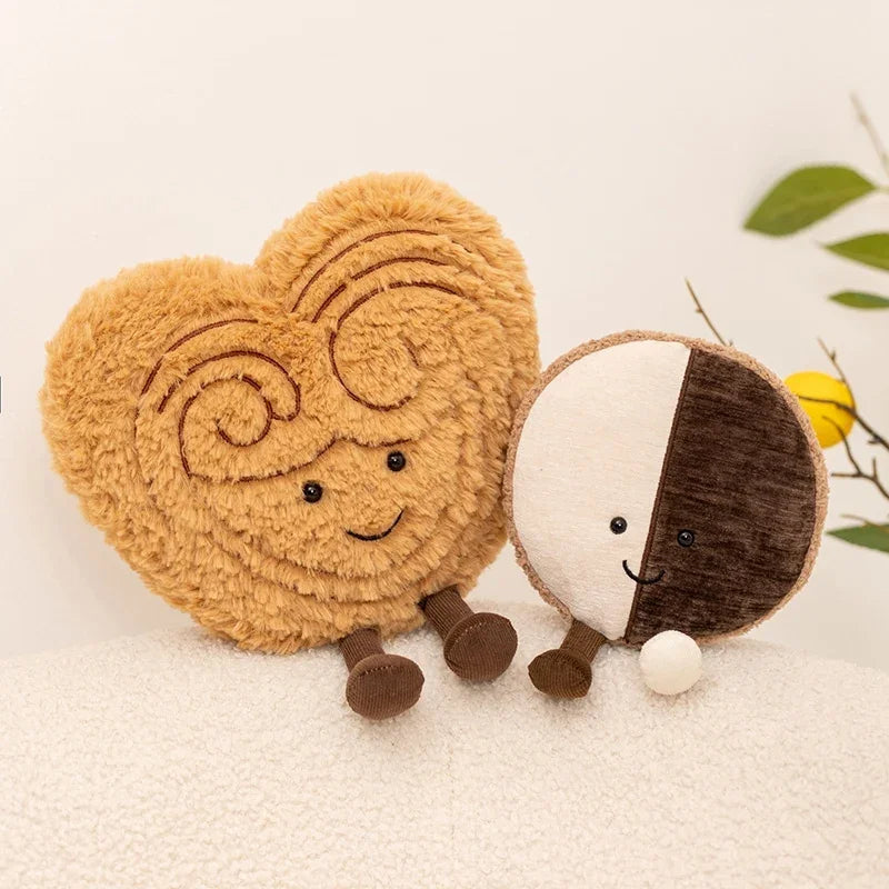 Kawaii Food Plush Toy | Stuffed Pudding, Cake, Cookie & Palmier Dessert Doll for Home Decor & Birthday Gifts