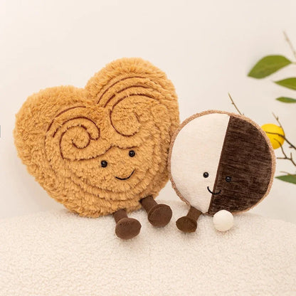 Kawaii Food Plush Toy | Stuffed Pudding, Cake, Cookie & Palmier Dessert Doll for Home Decor & Birthday Gifts