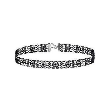 Women's Neo-Gothic Lace Choker Necklace