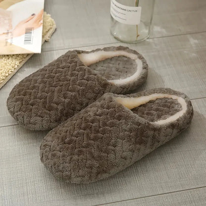 Fluffy Unisex Indoor Slippers – Soft Lightweight Anti-Slip House Slides