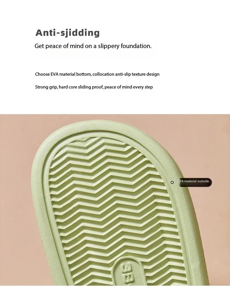EVA Massage Shower Slides – Waterproof Non-Slip Bathroom Slippers for Women & Men