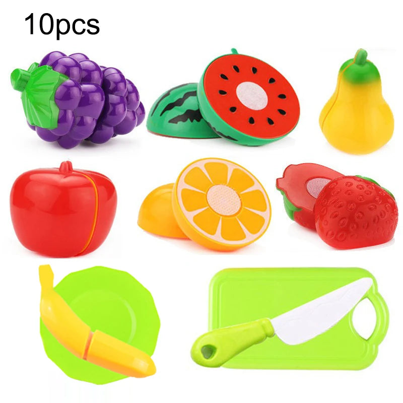 Kids Pizza Party Toy Play Set | Slice & Serve Pretend Play Food with Plastic Kitchen Playset