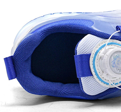 Kids LED Light-Up Roller Skate Shoes – USB Rechargeable Wheeled Sneakers for Boys & Girls