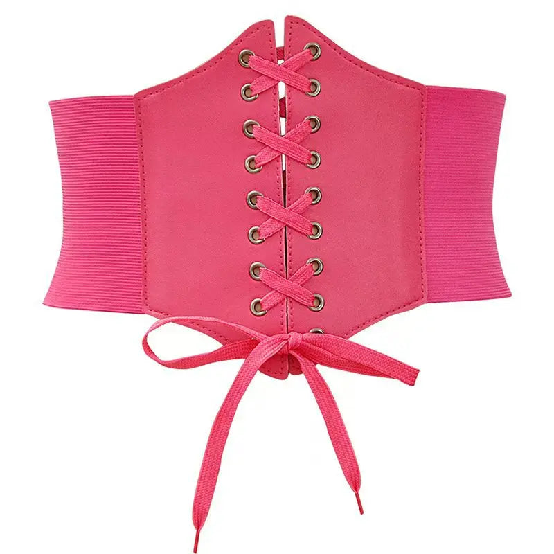 Women's Elastic Wide Waistband – Slimming Shirt Corset Belt for External Wear