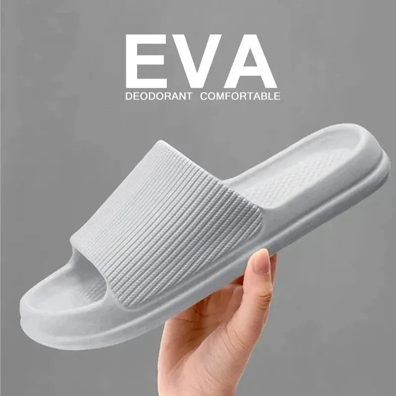 EVA Massage Shower Slides – Waterproof Non-Slip Bathroom Slippers for Women & Men