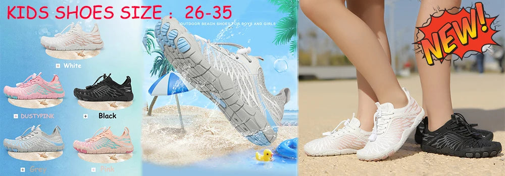 Quick-Dry Aqua Water Shoes – Non-Slip Barefoot Sneakers for Women & Men