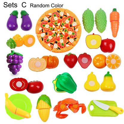 Kids Pizza Party Toy Play Set | Slice & Serve Pretend Play Food with Plastic Kitchen Playset