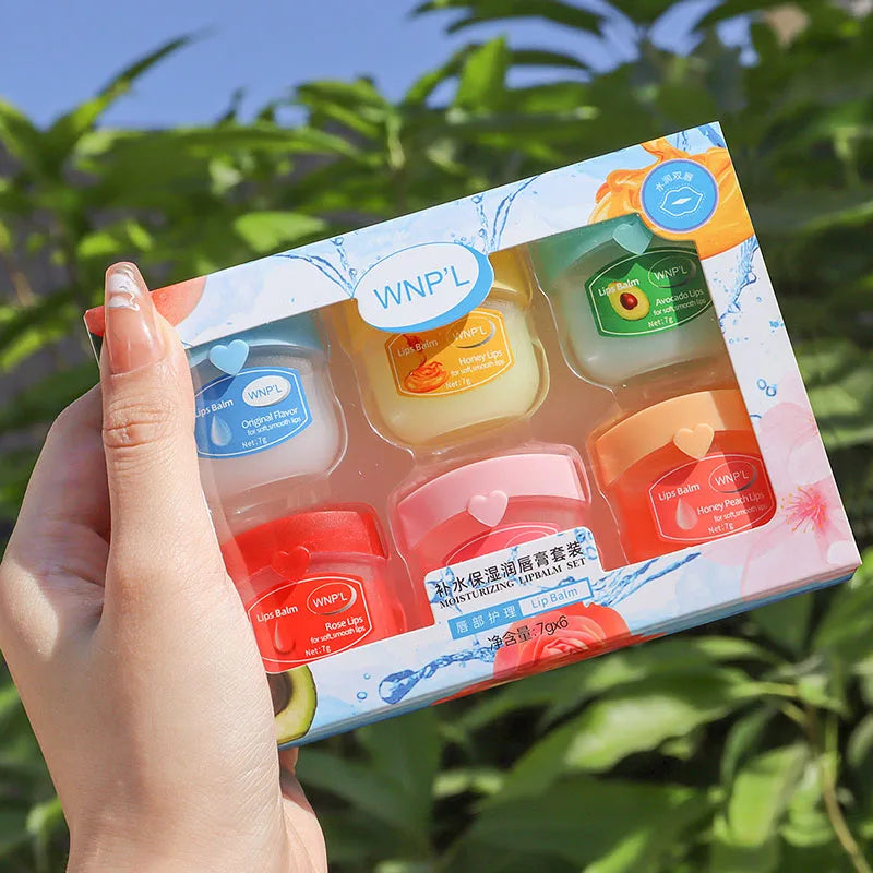 Moisturizing Lip Balm Set | 4/6/8pcs Natural Plant-Based Anti-Cracking Lip Care