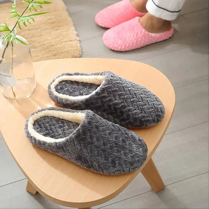 Fluffy Unisex Indoor Slippers – Soft Lightweight Anti-Slip House Slides
