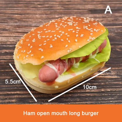 Kids Simulation Food Kitchen Toy Set | Pretend Play Cooking Bread, Hamburger & Hot Dog Bakery Toys for Girls