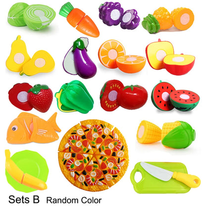 Kids Pizza Party Toy Play Set | Slice & Serve Pretend Play Food with Plastic Kitchen Playset