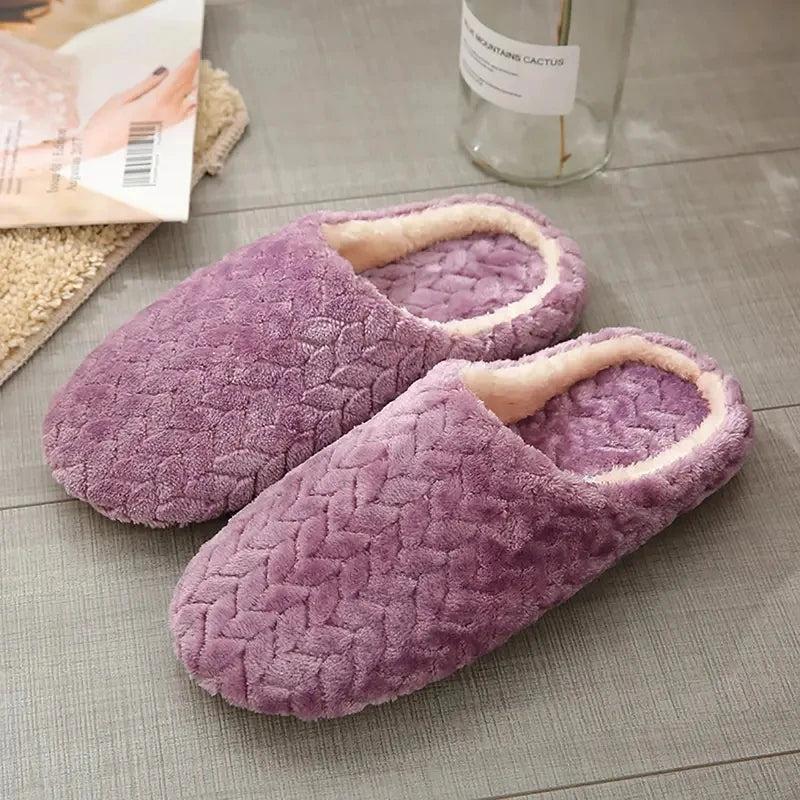 Fluffy Unisex Indoor Slippers – Soft Lightweight Anti-Slip House Slides