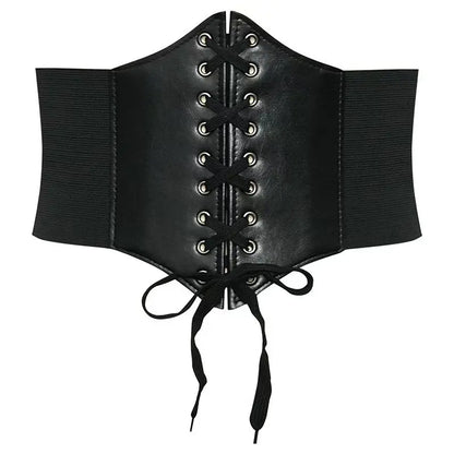Women's Elastic Wide Waistband – Slimming Shirt Corset Belt for External Wear