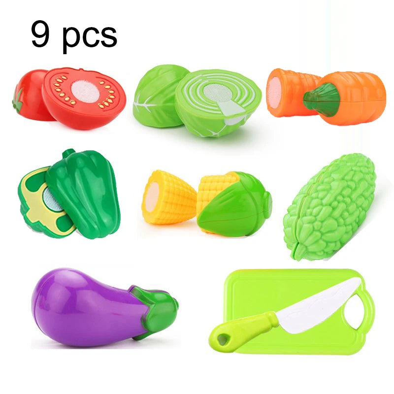 Kids Pizza Party Toy Play Set | Slice & Serve Pretend Play Food with Plastic Kitchen Playset