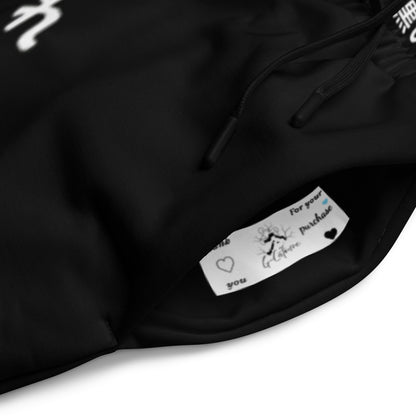 Black Japanese Hiragana Wide-leg joggers | They Mean What They Mean