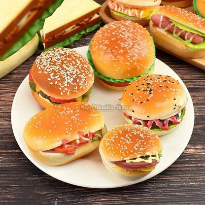 Kids Simulation Food Kitchen Toy Set | Pretend Play Cooking Bread, Hamburger & Hot Dog Bakery Toys for Girls - G - Catoure Kids Simulation Food Kitchen Toy Set | Pretend Play Cooking Bread, Hamburger & Hot Dog Bakery Toys for Girls